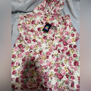 Teddy Fresh Floral Sweatshirt Hoodie M
